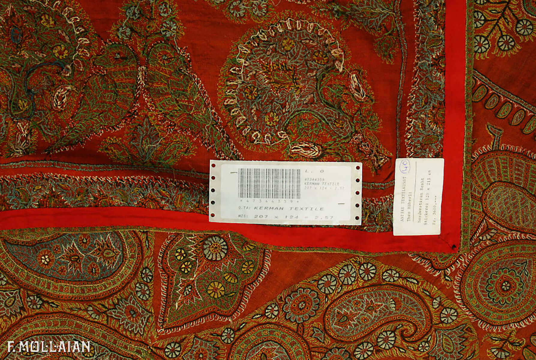 Tessuto Antico Persiano Kerman n°:47344359